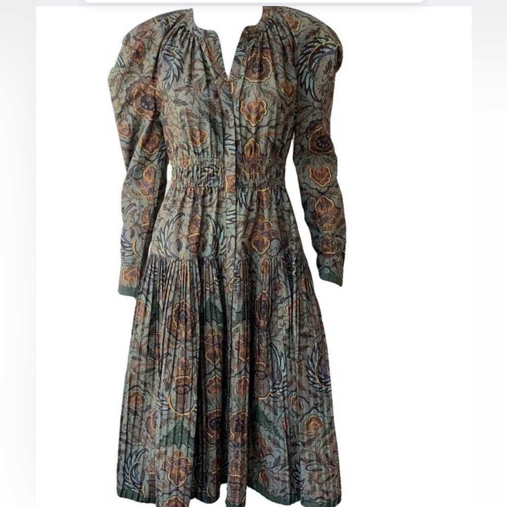 ULLA JOHNSON Midi Anoush Dress Sz 0 - Picture 3 of 4